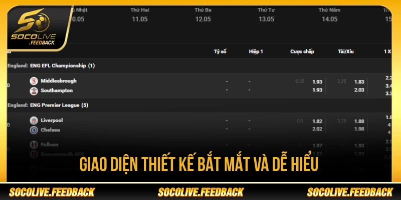 Socolive - Trực Tiếp Bóng Đá Không Giật Lag, Link Mới gasalt.io Giao diện Socolive giúp người xem dễ tra cứu trận đấu